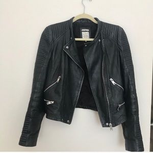 Zara Black Leather Jacket